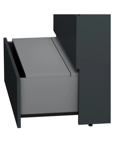 Комплект мебели графит матовый 80 см Am.Pm Gem S M91FSX0752GM + M90WCC0752WG + M91AMOX0801WG