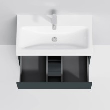 Комплект мебели графит матовый 80 см Am.Pm Gem S M91FSX0752GM + M90WCC0752WG + M91AMOX0801WG