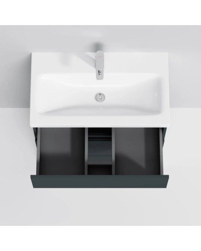 Комплект мебели графит матовый 80 см Am.Pm Gem S M91FSX0752GM + M90WCC0752WG + M91AMOX0801WG