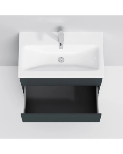 Комплект мебели графит матовый 80 см Am.Pm Gem S M91FSX0752GM + M90WCC0752WG + M91AMOX0801WG