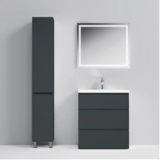 Комплект мебели графит матовый 80 см Am.Pm Gem S M91FSX0752GM + M90WCC0752WG + M91AMOX0801WG