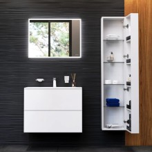 Комплект мебели белый глянец 81 см Am.Pm Spirit V2.0 M70AFHX0802WG + M70AWCC0802WG + M71AMOX0801SA