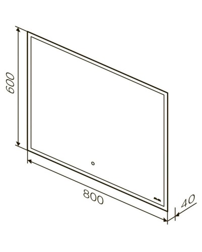 Комплект мебели белый глянец 81 см Am.Pm Spirit V2.0 M70AFHX0802WG + M70AWCC0802WG + M71AMOX0801SA