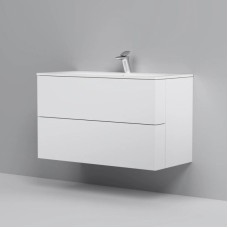 Комплект мебели белый глянец 101 см Am.Pm Spirit V2.0 M70AFHX1002WG + M70AWCC1002WG + M71AMOX1001SA