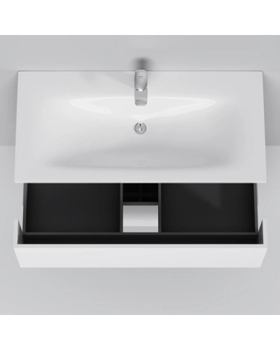 Комплект мебели белый глянец 101 см Am.Pm Spirit V2.0 M70AFHX1002WG + M70AWCC1002WG + M71AMOX1001SA