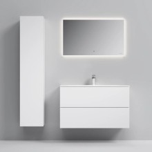 Комплект мебели белый глянец 101 см Am.Pm Spirit V2.0 M70AFHX1002WG + M70AWCC1002WG + M71AMOX1001SA