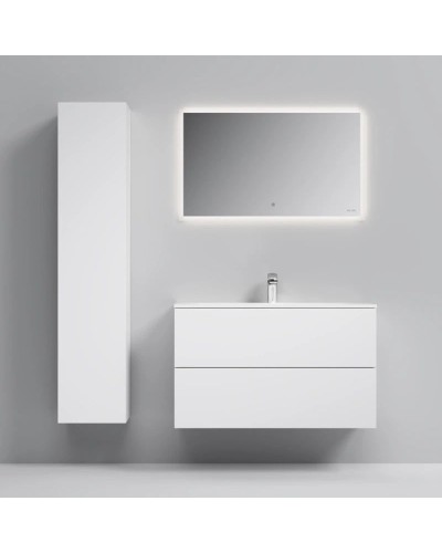 Комплект мебели белый глянец 101 см Am.Pm Spirit V2.0 M70AFHX1002WG + M70AWCC1002WG + M71AMOX1001SA