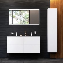 Комплект мебели белый глянец 121 см Am.Pm Spirit V2.0 M70AFHD1202WG + M70AWCD1202WG + M71AMOX1001SA