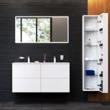 Комплект мебели белый глянец 121 см Am.Pm Spirit V2.0 M70AFHD1202WG + M70AWCD1202WG + M71AMOX1001SA