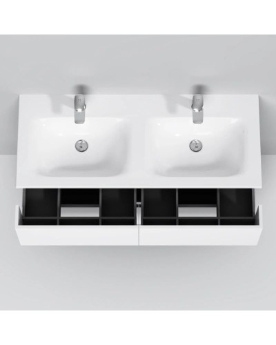 Комплект мебели белый глянец 121 см Am.Pm Spirit V2.0 M70AFHD1202WG + M70AWCD1202WG + M71AMOX1001SA