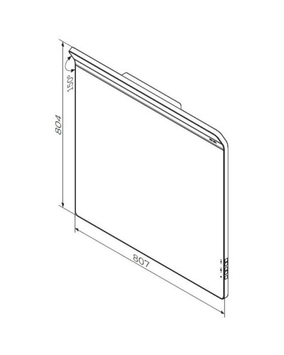 Комплект мебели серый матовый 80,8 см Am.Pm Inspire 2.0 M50AFHX0803EGM + M50AWPX0801WG + M50AMOX0801SA