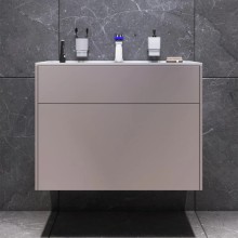 Комплект мебели серый матовый 80,8 см Am.Pm Inspire 2.0 M50AFHX0803EGM + M50AWPX0801WG + M50AMOX0801SA