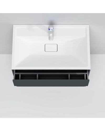 Комплект мебели графит матовый 80,8 см Am.Pm Inspire 2.0 M50AFHX0803GM + M50AWPX0801WG + M50AMOX0801SA