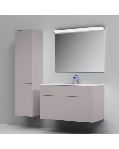 Комплект мебели серый матовый 100,8 см Am.Pm Inspire 2.0 M50AFHX1003EGM + M50AWPX1001WG + M50AMOX1001SA