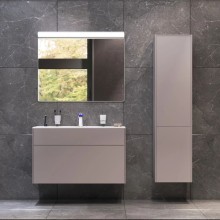 Комплект мебели серый матовый 100,8 см Am.Pm Inspire 2.0 M50AFHX1003EGM + M50AWPX1001WG + M50AMOX1001SA