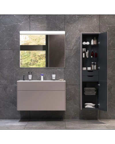 Комплект мебели серый матовый 100,8 см Am.Pm Inspire 2.0 M50AFHX1003EGM + M50AWPX1001WG + M50AMOX1001SA