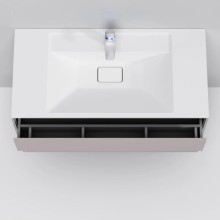 Комплект мебели серый матовый 100,8 см Am.Pm Inspire 2.0 M50AFHX1003EGM + M50AWPX1001WG + M50AMOX1001SA