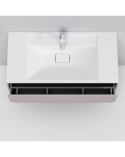 Комплект мебели серый матовый 100,8 см Am.Pm Inspire 2.0 M50AFHX1003EGM + M50AWPX1001WG + M50AMOX1001SA