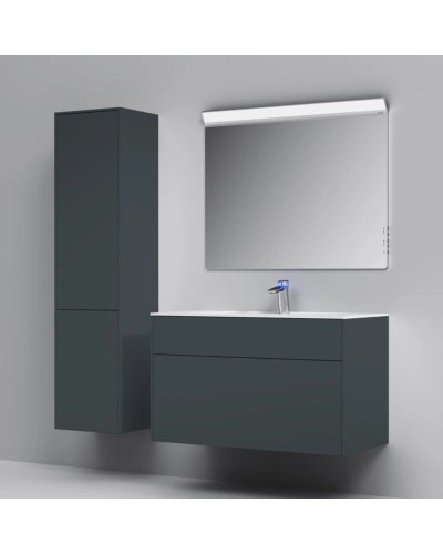 Комплект мебели графит матовый 100,8 см Am.Pm Inspire 2.0 M50AFHX1003GM + M50AWPX1001WG + M50AMOX1001SA