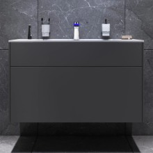 Комплект мебели графит матовый 100,8 см Am.Pm Inspire 2.0 M50AFHX1003GM + M50AWPX1001WG + M50AMOX1001SA