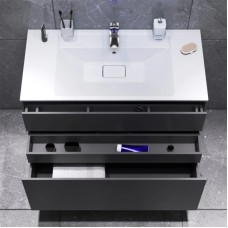 Комплект мебели графит матовый 100,8 см Am.Pm Inspire 2.0 M50AFHX1003GM + M50AWPX1001WG + M50AMOX1001SA