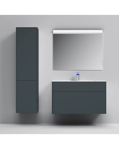 Комплект мебели графит матовый 100,8 см Am.Pm Inspire 2.0 M50AFHX1003GM + M50AWPX1001WG + M50AMOX1001SA