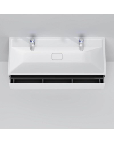 Комплект мебели белый матовый 120,8 см Am.Pm Inspire 2.0 M50AFHX1203WM + M50AWPC1201WG + M50AMOX1201SA