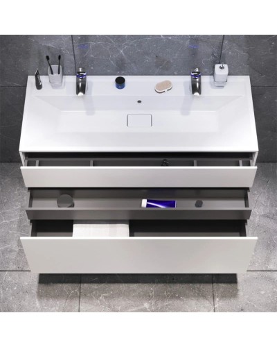 Комплект мебели белый матовый 120,8 см Am.Pm Inspire 2.0 M50AFHX1203WM + M50AWPC1201WG + M50AMOX1201SA