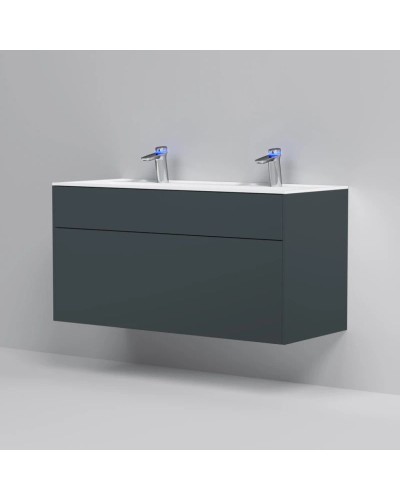 Комплект мебели графит матовый 120,8 см Am.Pm Inspire 2.0 M50AFHX1203GM + M50AWPC1201WG + M50AMOX1201SA