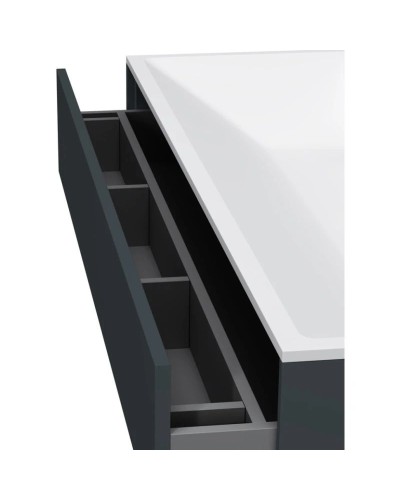 Комплект мебели графит матовый 120,8 см Am.Pm Inspire 2.0 M50AFHX1203GM + M50AWPC1201WG + M50AMOX1201SA