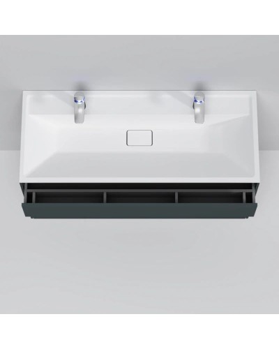 Комплект мебели графит матовый 120,8 см Am.Pm Inspire 2.0 M50AFHX1203GM + M50AWPC1201WG + M50AMOX1201SA