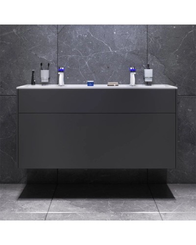 Комплект мебели графит матовый 120,8 см Am.Pm Inspire 2.0 M50AFHX1203GM + M50AWPC1201WG + M50AMOX1201SA