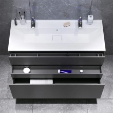 Комплект мебели графит матовый 120,8 см Am.Pm Inspire 2.0 M50AFHX1203GM + M50AWPC1201WG + M50AMOX1201SA