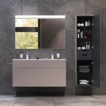 Комплект мебели серый матовый 120,8 см Am.Pm Inspire 2.0 M50AFHX1203EGM + M50AWPC1201WG + M50AMOX1201SA