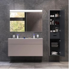 Комплект мебели серый матовый 120,8 см Am.Pm Inspire 2.0 M50AFHX1203EGM + M50AWPC1201WG + M50AMOX1201SA