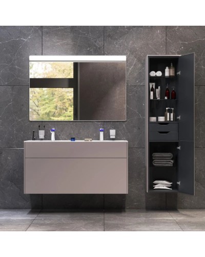 Комплект мебели серый матовый 120,8 см Am.Pm Inspire 2.0 M50AFHX1203EGM + M50AWPC1201WG + M50AMOX1201SA