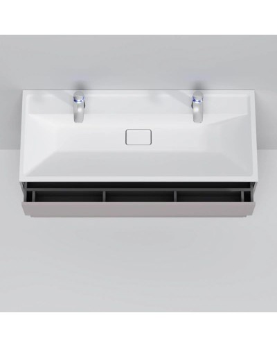 Комплект мебели серый матовый 120,8 см Am.Pm Inspire 2.0 M50AFHX1203EGM + M50AWPC1201WG + M50AMOX1201SA