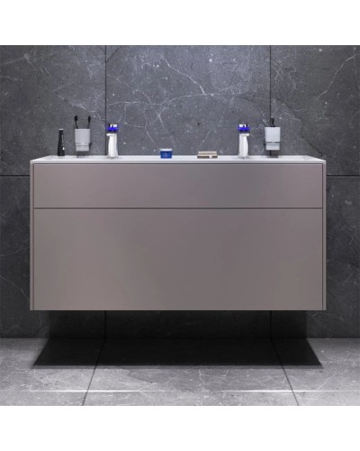 Комплект мебели серый матовый 120,8 см Am.Pm Inspire 2.0 M50AFHX1203EGM + M50AWPC1201WG + M50AMOX1201SA