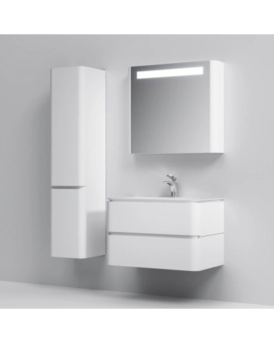 Комплект мебели белый глянец 80 см Am.Pm Sensation M30FHX0802WG + M30WPC0801WG + M30MCR0801WG