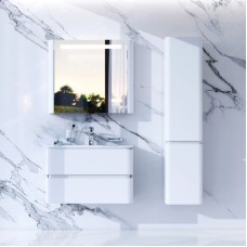 Комплект мебели белый глянец 80 см Am.Pm Sensation M30FHX0802WG + M30WPC0801WG + M30MCR0801WG