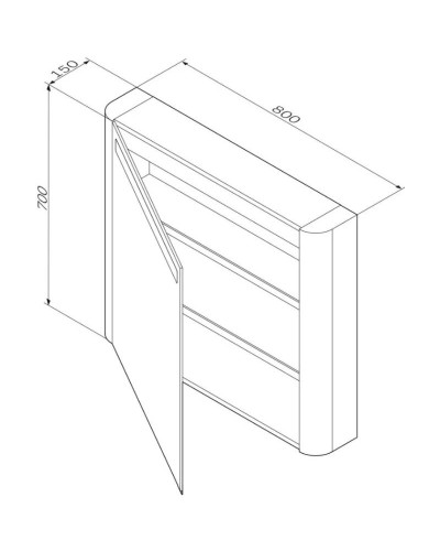 Комплект мебели белый глянец 80 см Am.Pm Sensation M30FHX0802WG + M30WPC0801WG + M30MCL0801WG