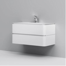 Комплект мебели белый глянец 100 см Am.Pm Sensation M30FHX1002WG + M30WPC1001WG + M30MCX1001WG