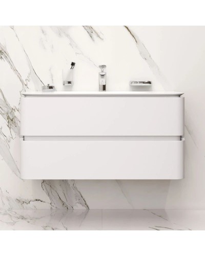 Комплект мебели белый глянец 100 см Am.Pm Sensation M30FHX1002WG + M30WPC1001WG + M30MCX1001WG