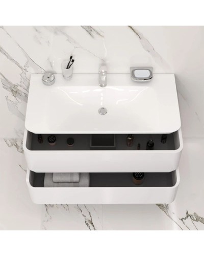 Комплект мебели белый глянец 100 см Am.Pm Sensation M30FHX1002WG + M30WPC1001WG + M30MCX1001WG