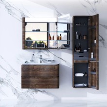 Комплект мебели орех 80 см Am.Pm Sensation M30FHX0802NF + M30WPC0801WG + M30MCR0801NF