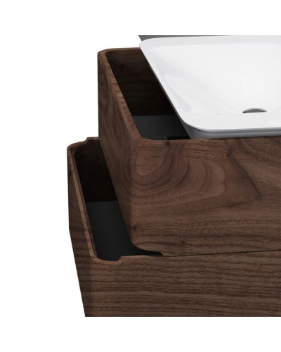 Комплект мебели орех 80 см Am.Pm Sensation M30FHX0802NF + M30WPC0801WG + M30MCR0801NF