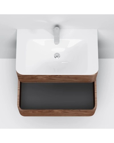 Комплект мебели орех 80 см Am.Pm Sensation M30FHX0802NF + M30WPC0801WG + M30MCR0801NF