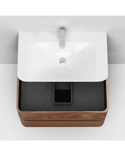 Комплект мебели орех 80 см Am.Pm Sensation M30FHX0802NF + M30WPC0801WG + M30MCL0801NF