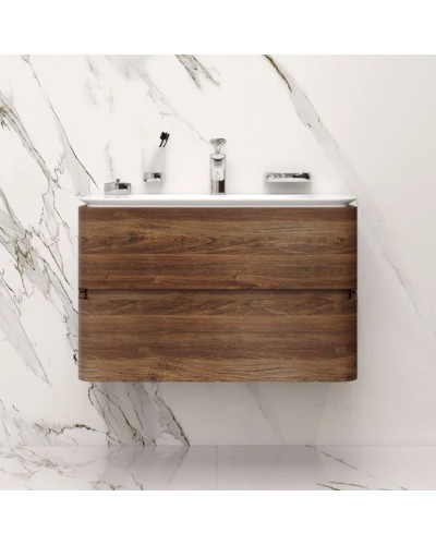 Комплект мебели орех 80 см Am.Pm Sensation M30FHX0802NF + M30WPC0801WG + M30MCL0801NF