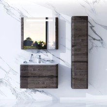 Комплект мебели табачный дуб 80 см Am.Pm Sensation M30FHX0802TF + M30WPC0801WG + M30MCR0801TF